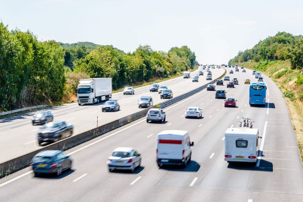 traffic on the freeway