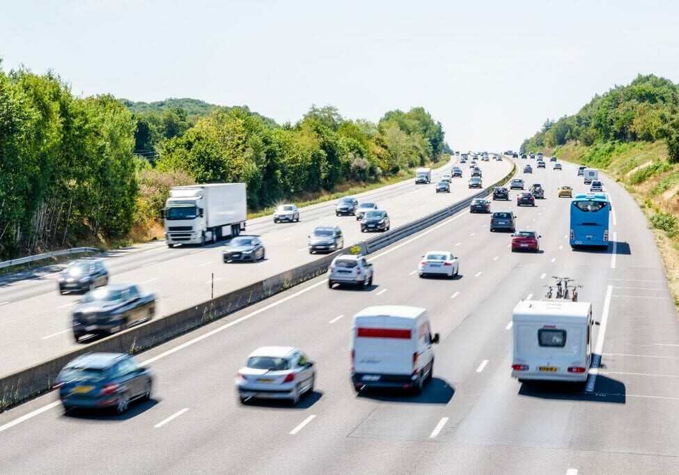 traffic on the freeway